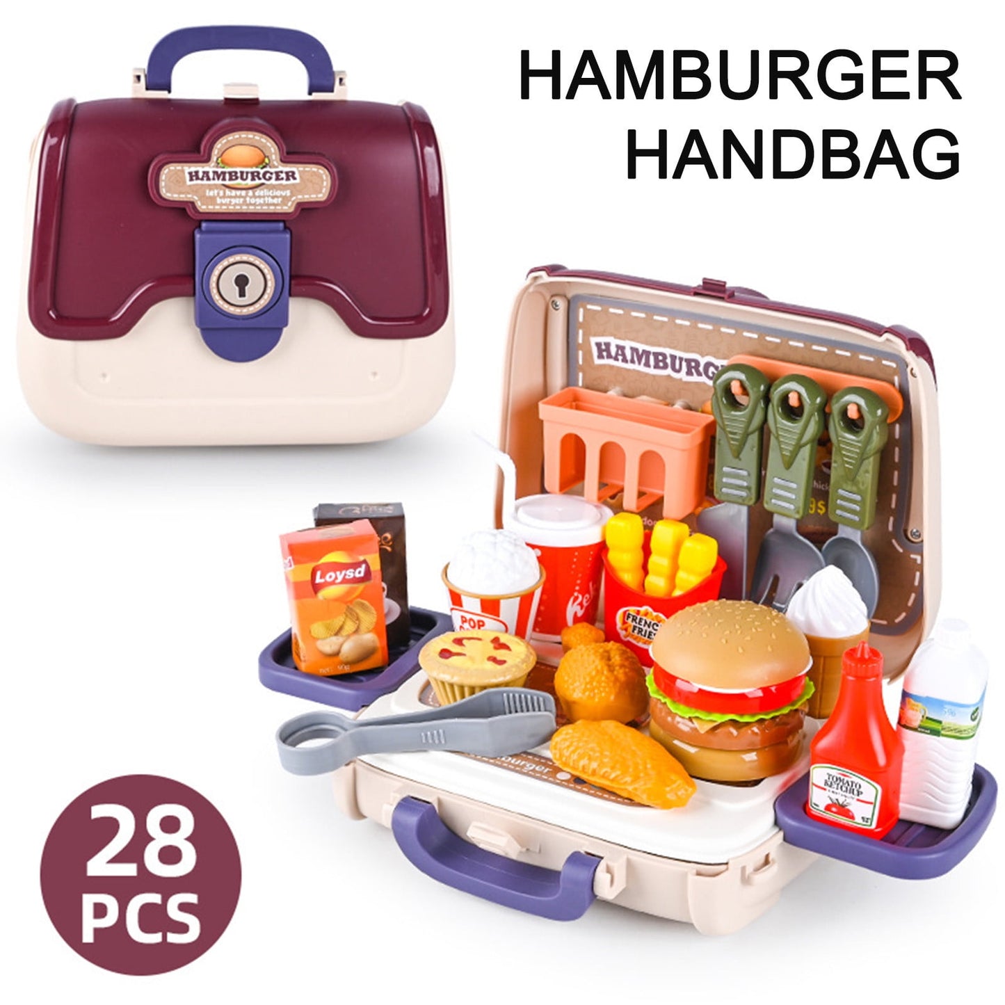 Kids Play Pretend Handbag Toy Set