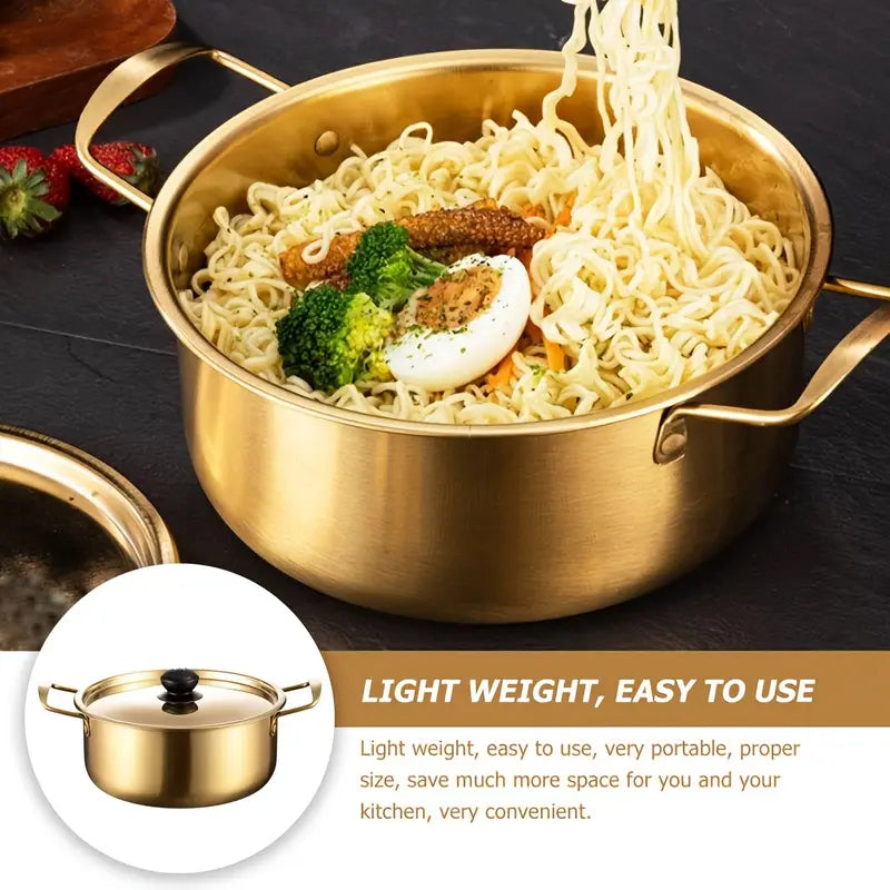 18cm Stainless Steel Noodle Pot with Lid