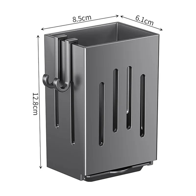 Wall Mount Cutlery Holder with Drainer