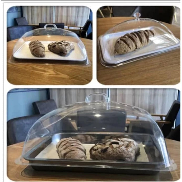 Transparent Rectangular Food Cover