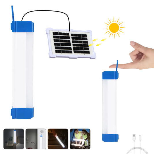 TX008 Square Tube Solar Camping Light (20 cm)