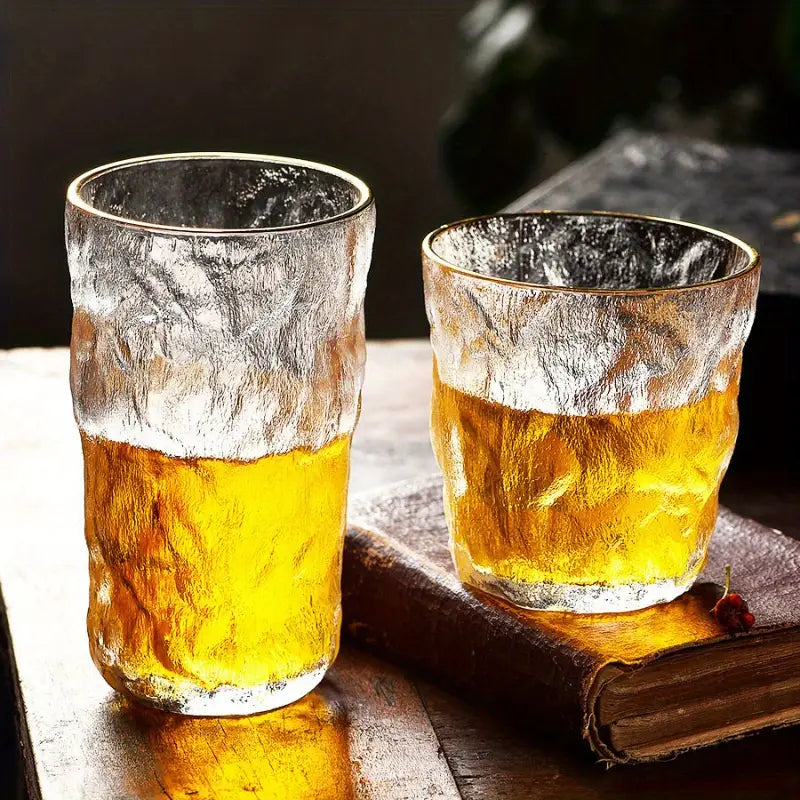 Glacier Pattern Glass Cup