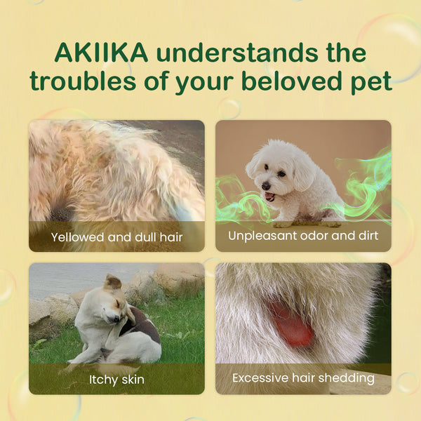 AKIIKA Herbal Pet Soap, Shampoo and Spray