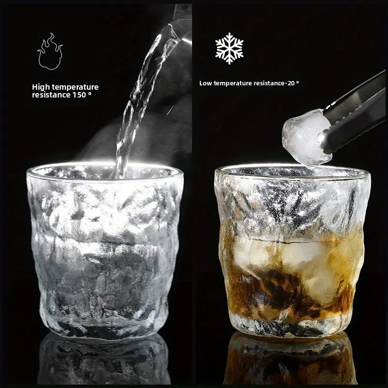 Glacier Pattern Glass Cup