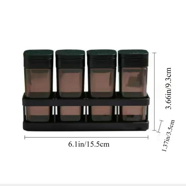 4pcs Seasoning Bottle with Rack