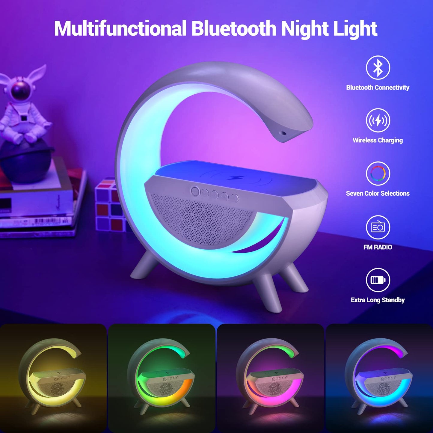 3-in-1 Multi-Function Bluetooth Speaker G Lamp