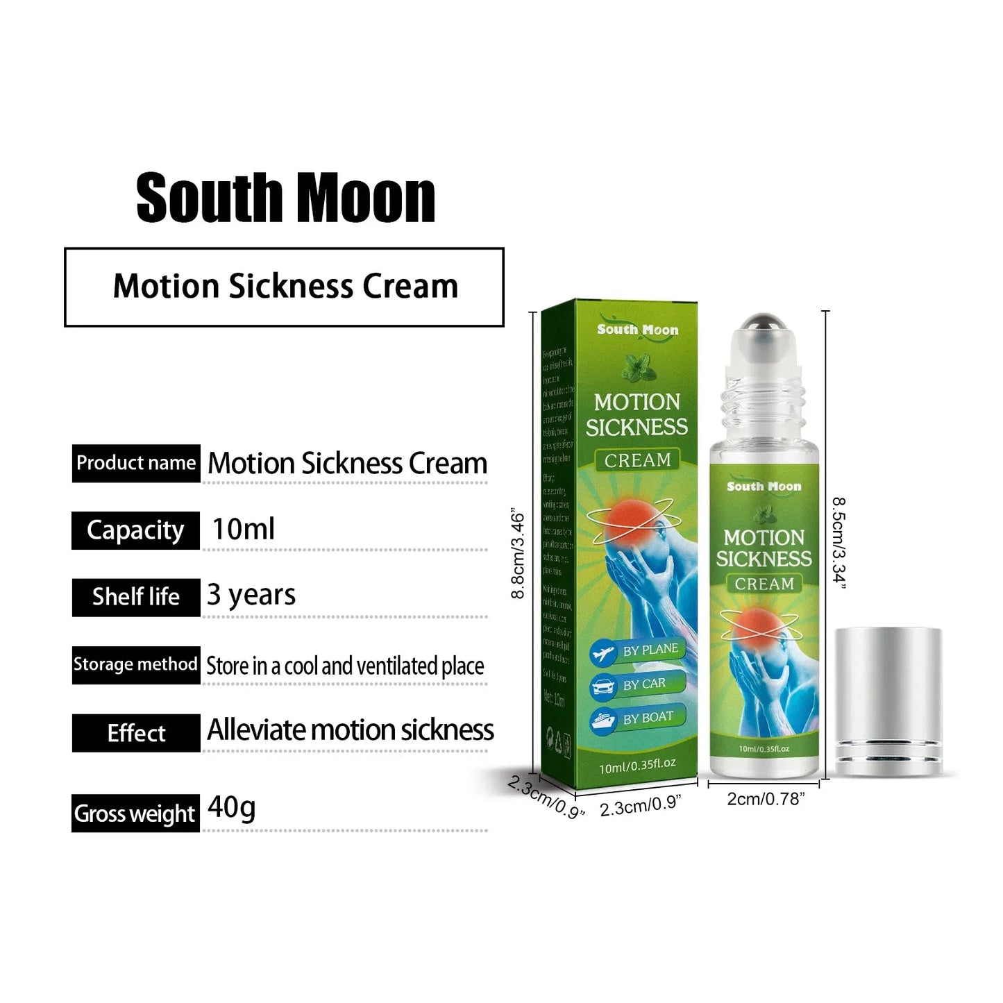 10ML Motion Sickness Oil Roller Bal Cream