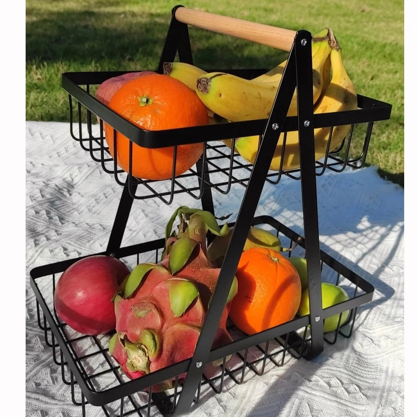 Double-Layer Fruit Basket
