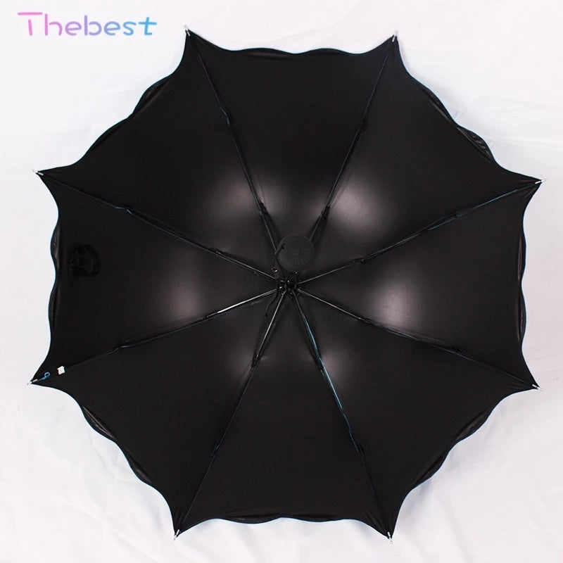 Magic UV Folding Sun/Rain Windproof Flowering Umbrella