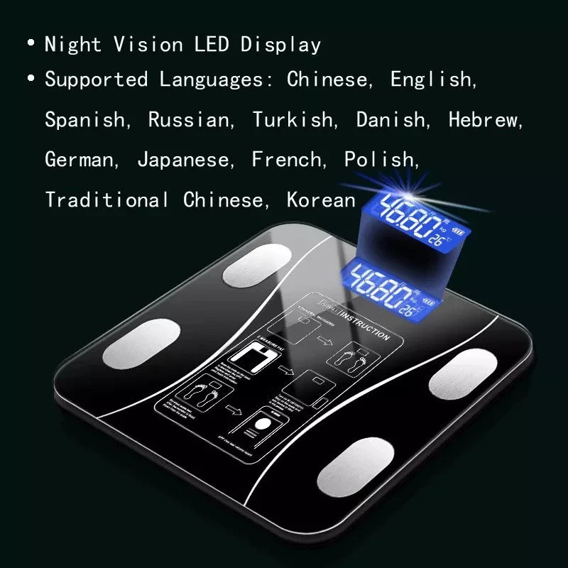 12-in-1 Bluetooth Body Fat Scale