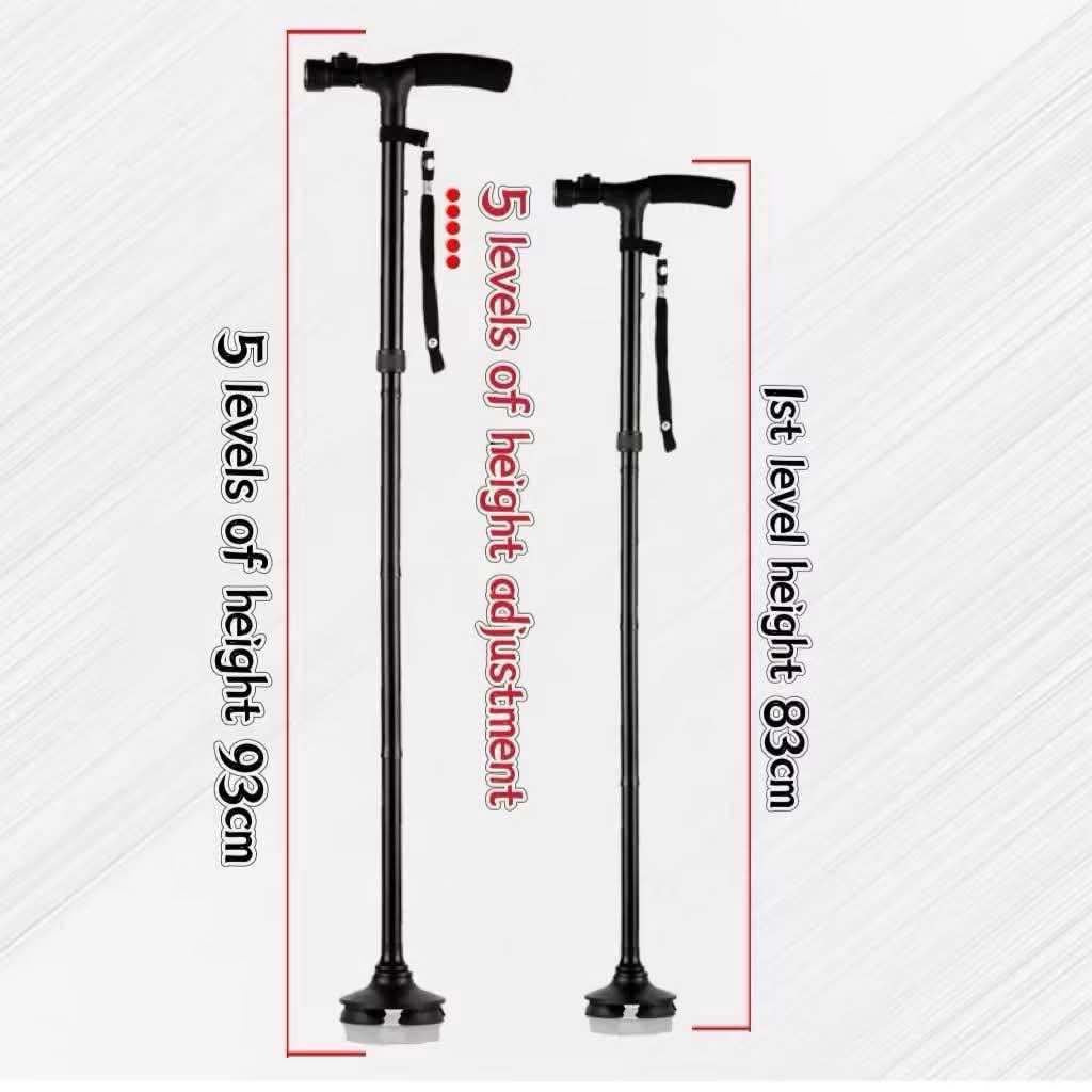 Foldable Cane with Flashlight