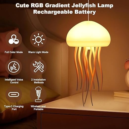 Jellyfish LED Night Light with Dancing Legs