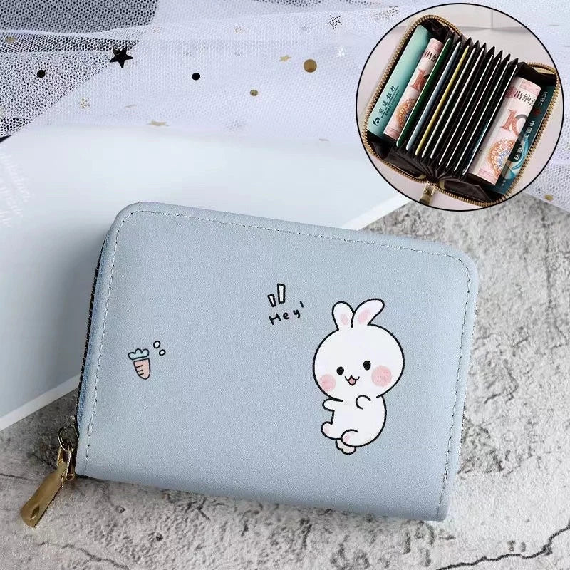 Cute Cartoon Printed Card Holder Wallet