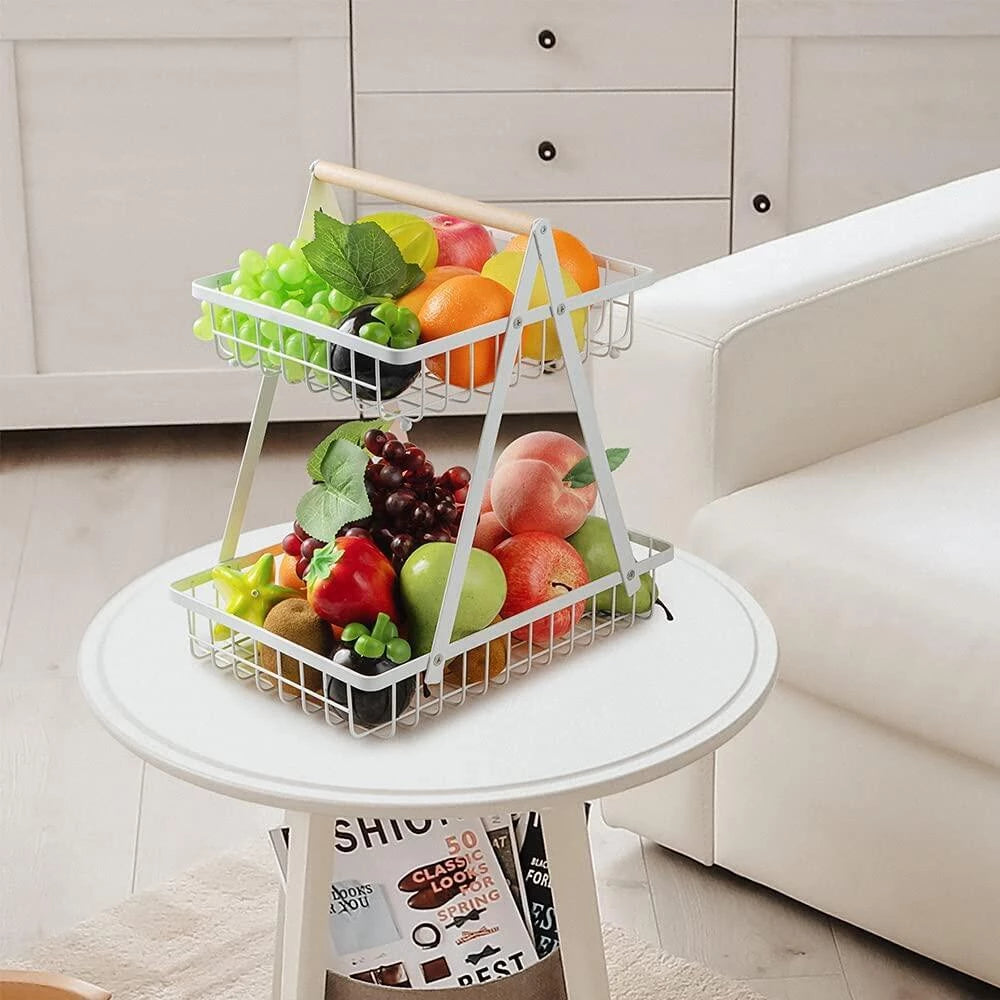 Double-Layer Fruit Basket