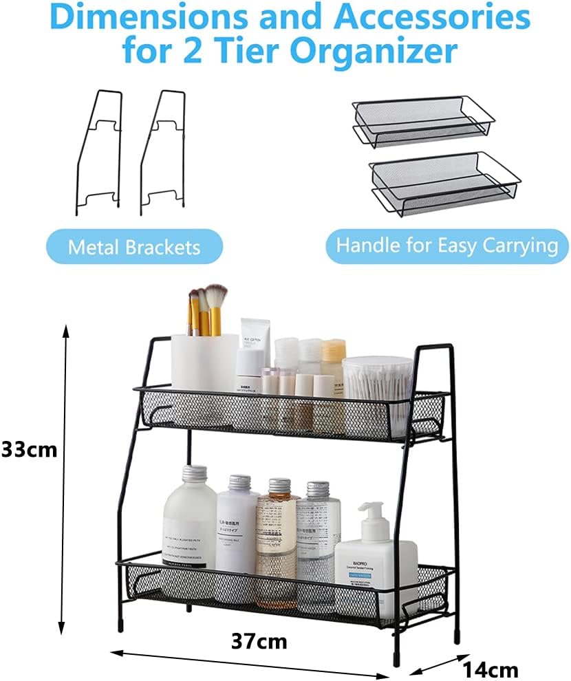 Double Layer Metal Mesh Rack