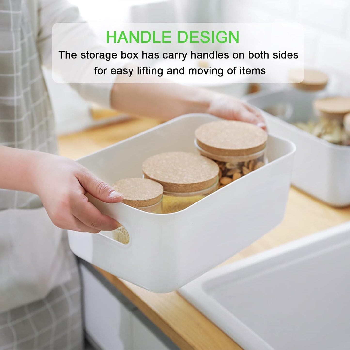 Plastic Storage Basket Organizer