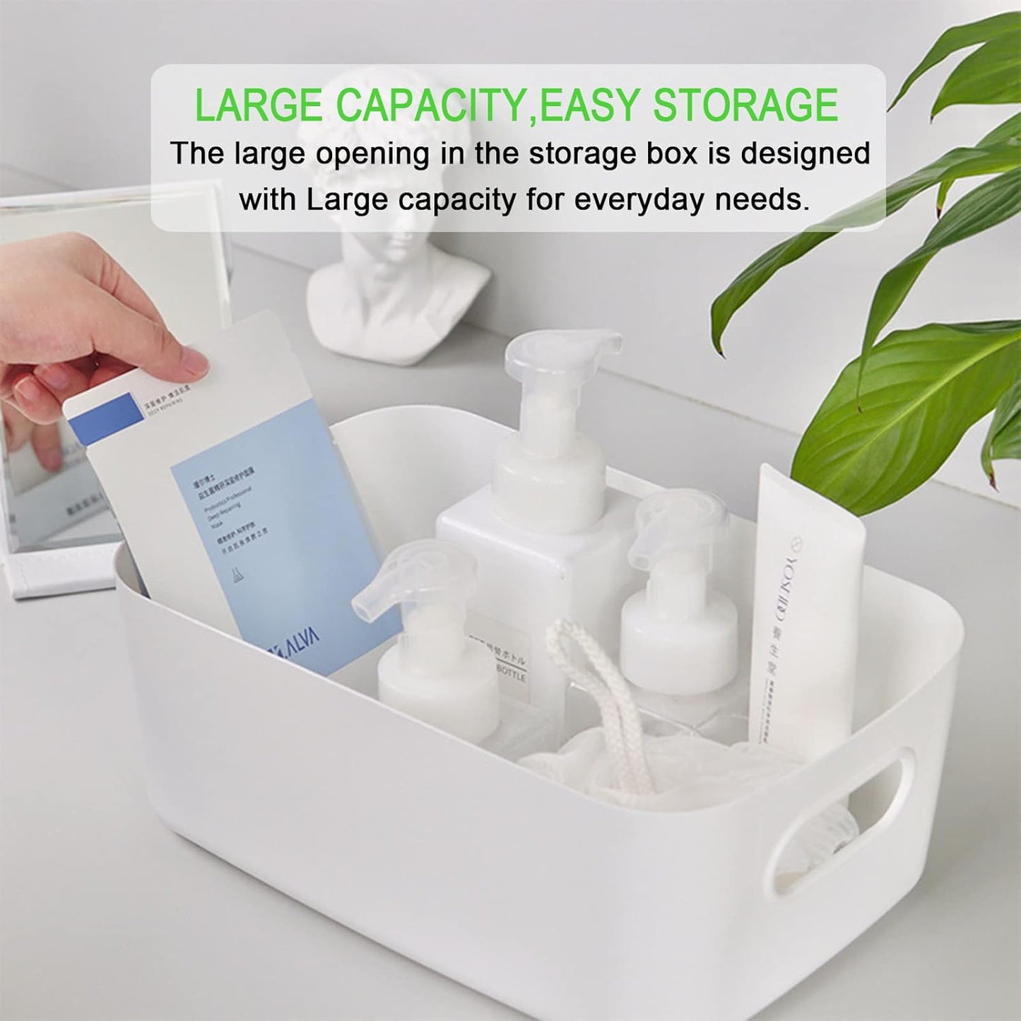 Plastic Storage Basket Organizer