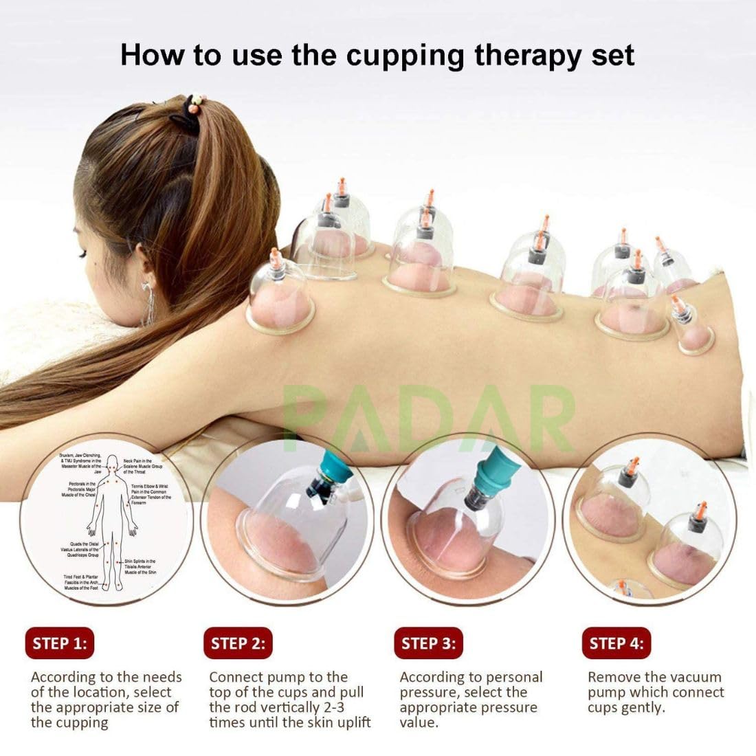 12 Cups Vacuum Cupping Device