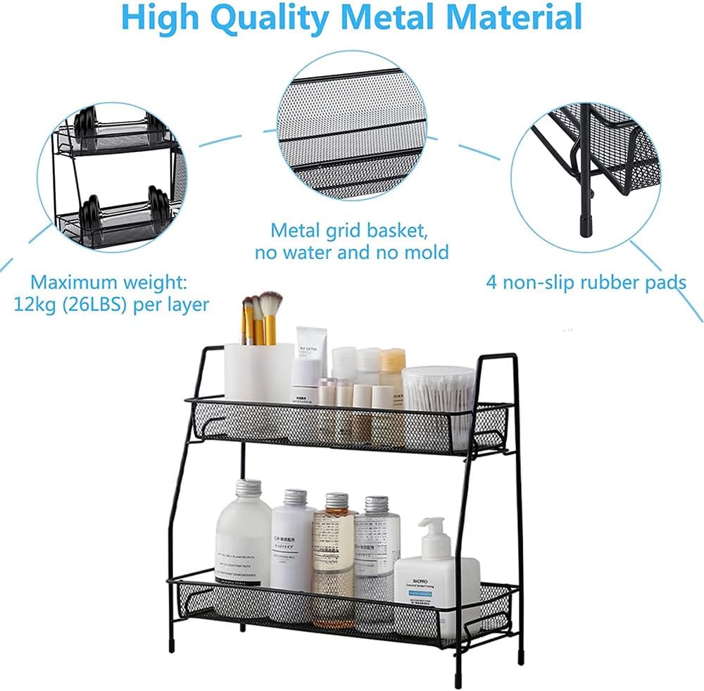 Double Layer Metal Mesh Rack
