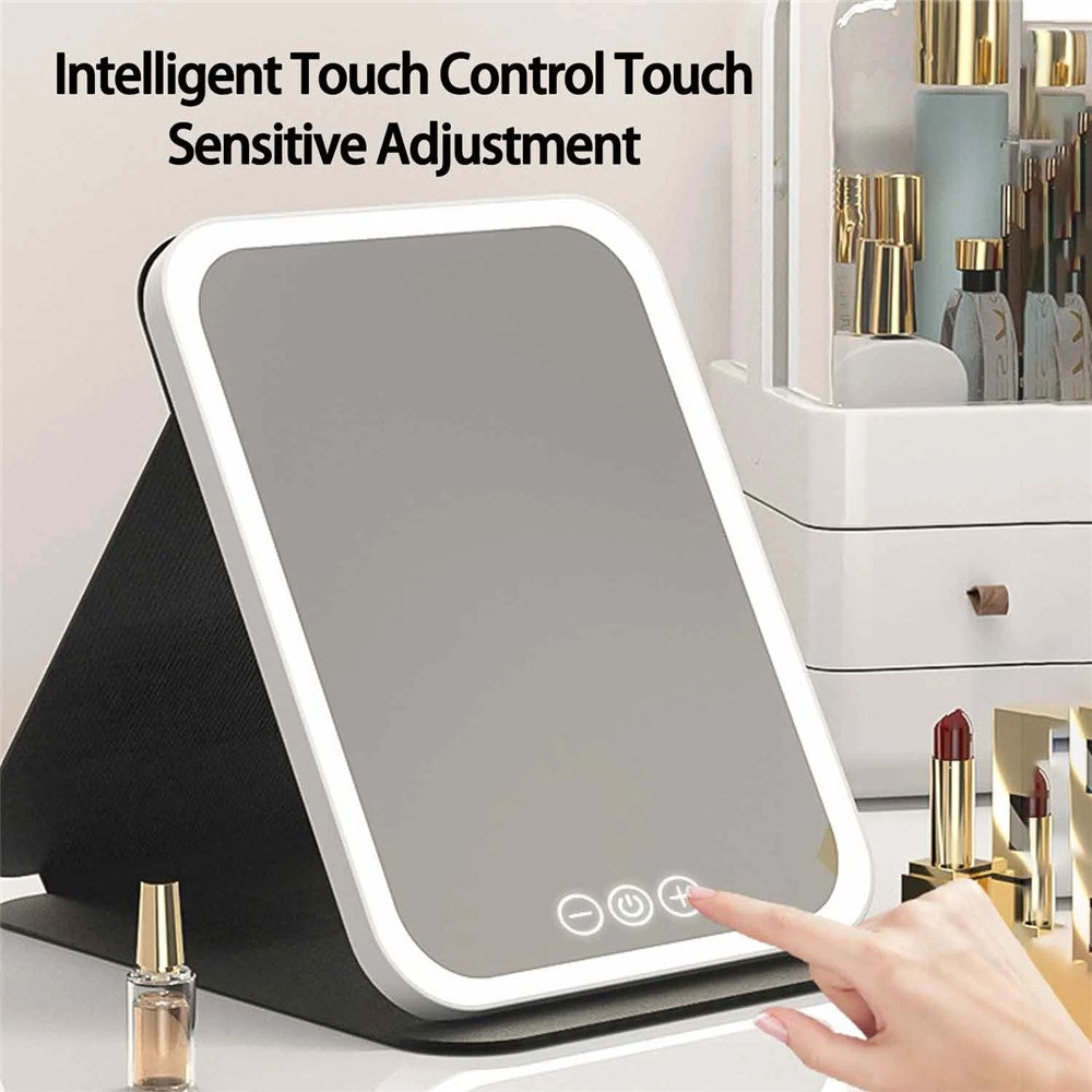 Compact Mirror with LED Lighting