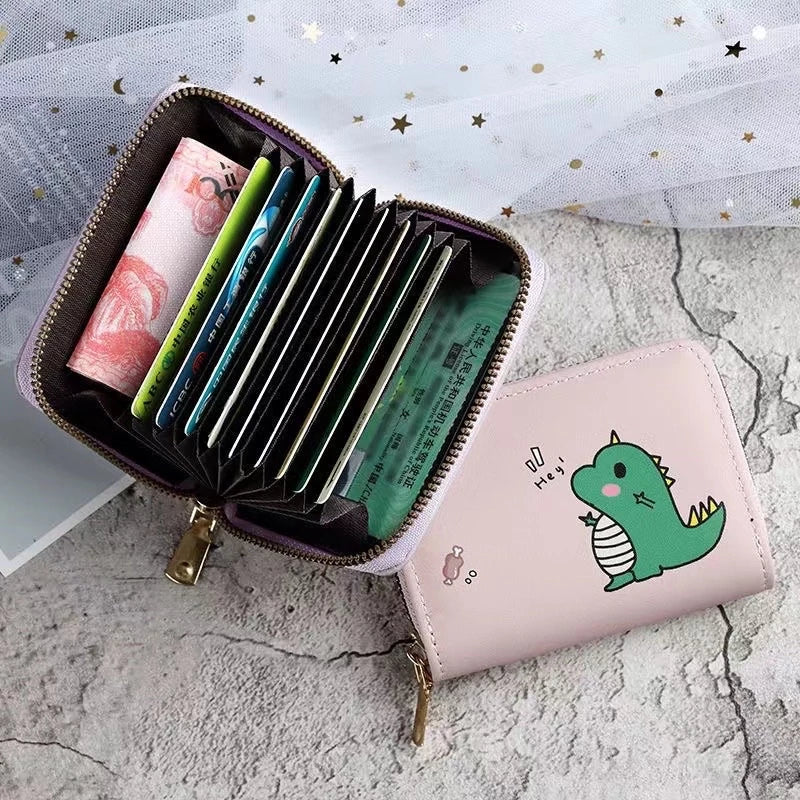 Cute Cartoon Printed Card Holder Wallet