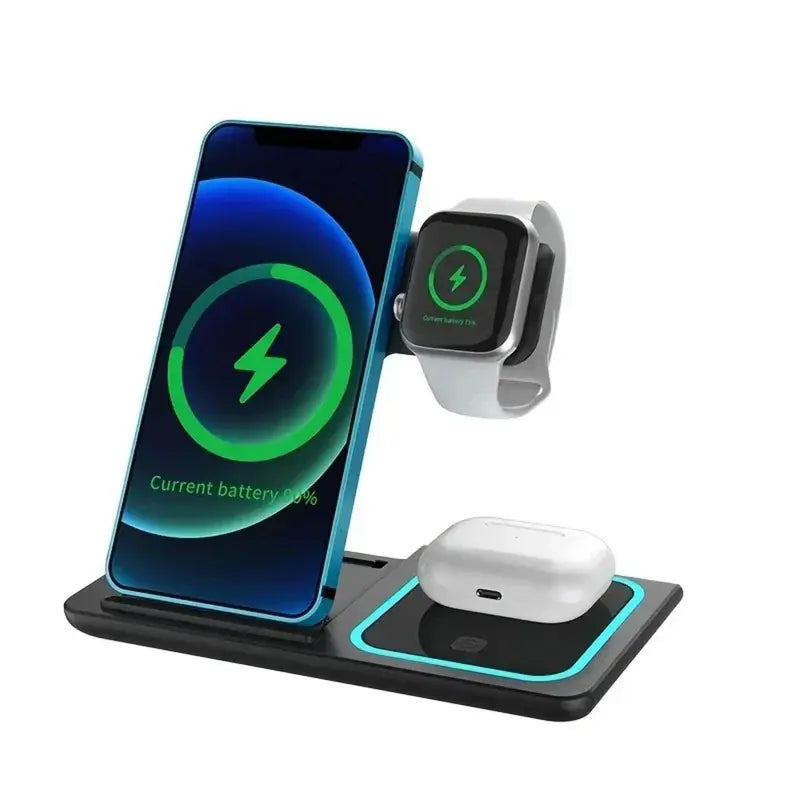 3-in-1 15W Fast Wireless Charging Station