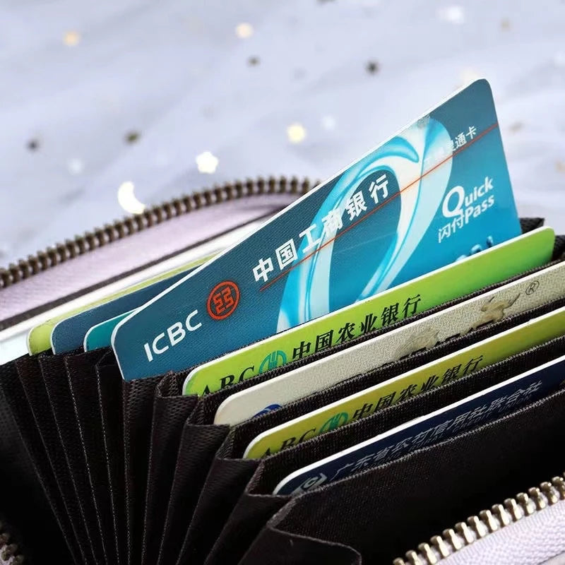 Cute Cartoon Printed Card Holder Wallet