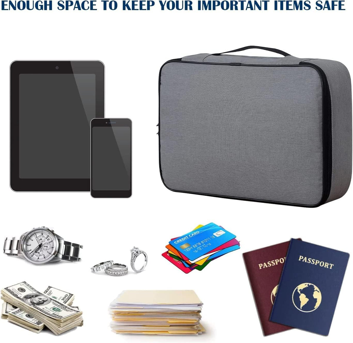 Document Organizer Bag with Lock