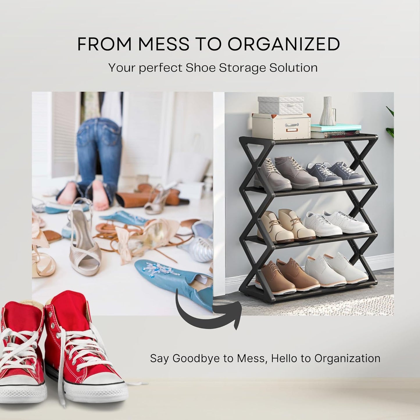 4 Layer Shoe Rack