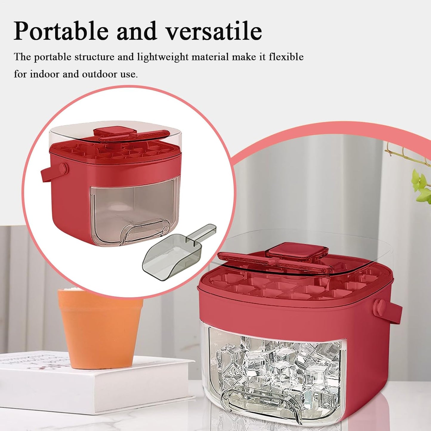 Easy Press Ice cube Maker Bucket