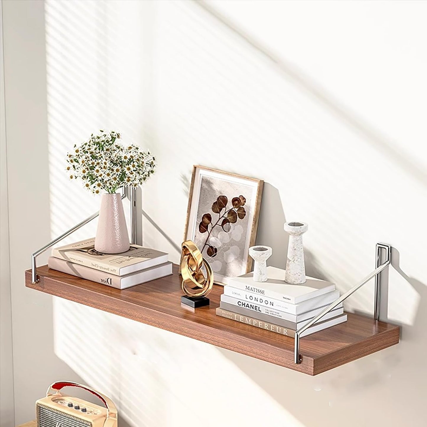 Wooden Hanging Wall Shelves
