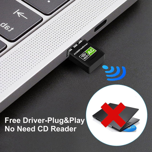 600Mbps Dual Band 2.4G 5.8G USB Wireless Network Adapter