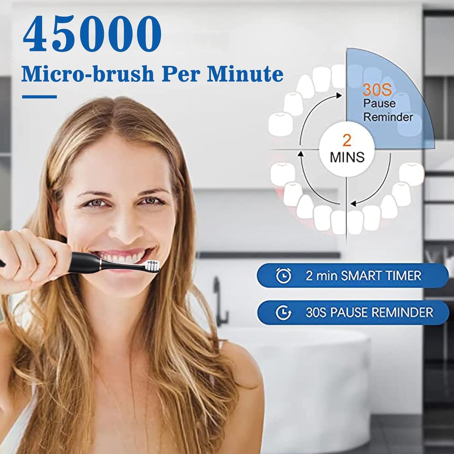 IPX7 Rechargeable Electric Toothbrush