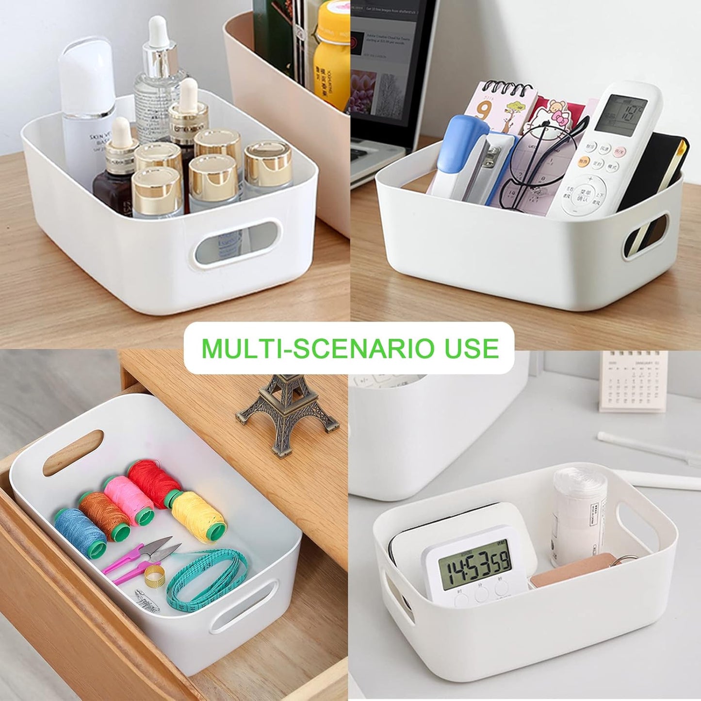 Plastic Storage Basket Organizer