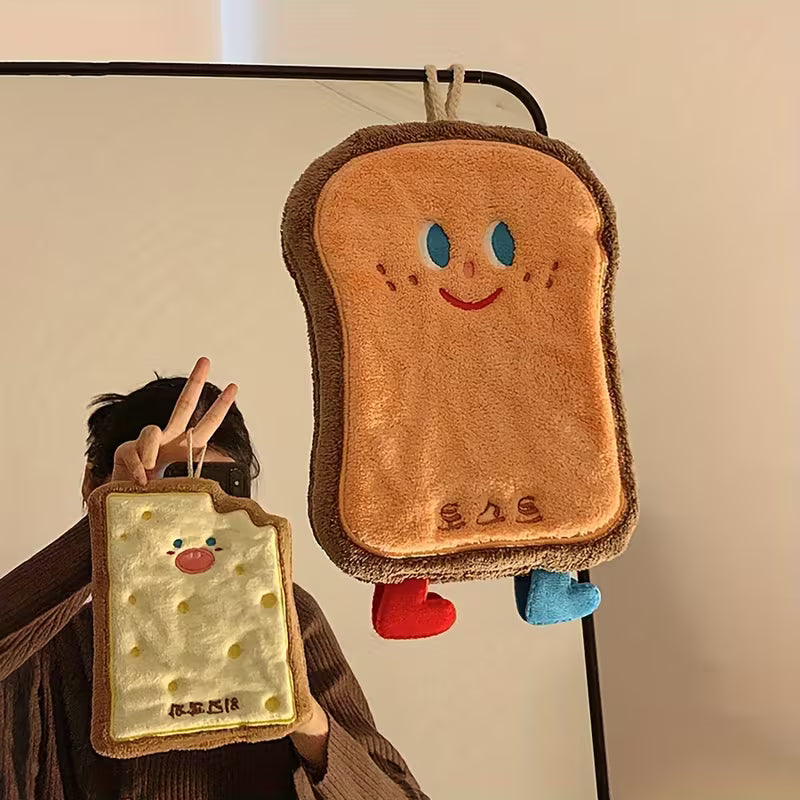 Cute Cartoon Food-Shaped Hanging Hand Towels
