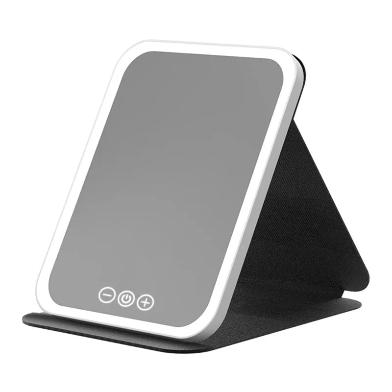 Compact Mirror with LED Lighting