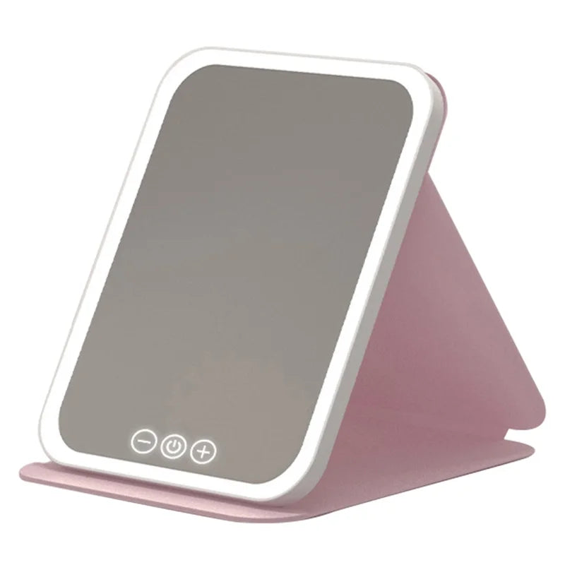 Compact Mirror with LED Lighting