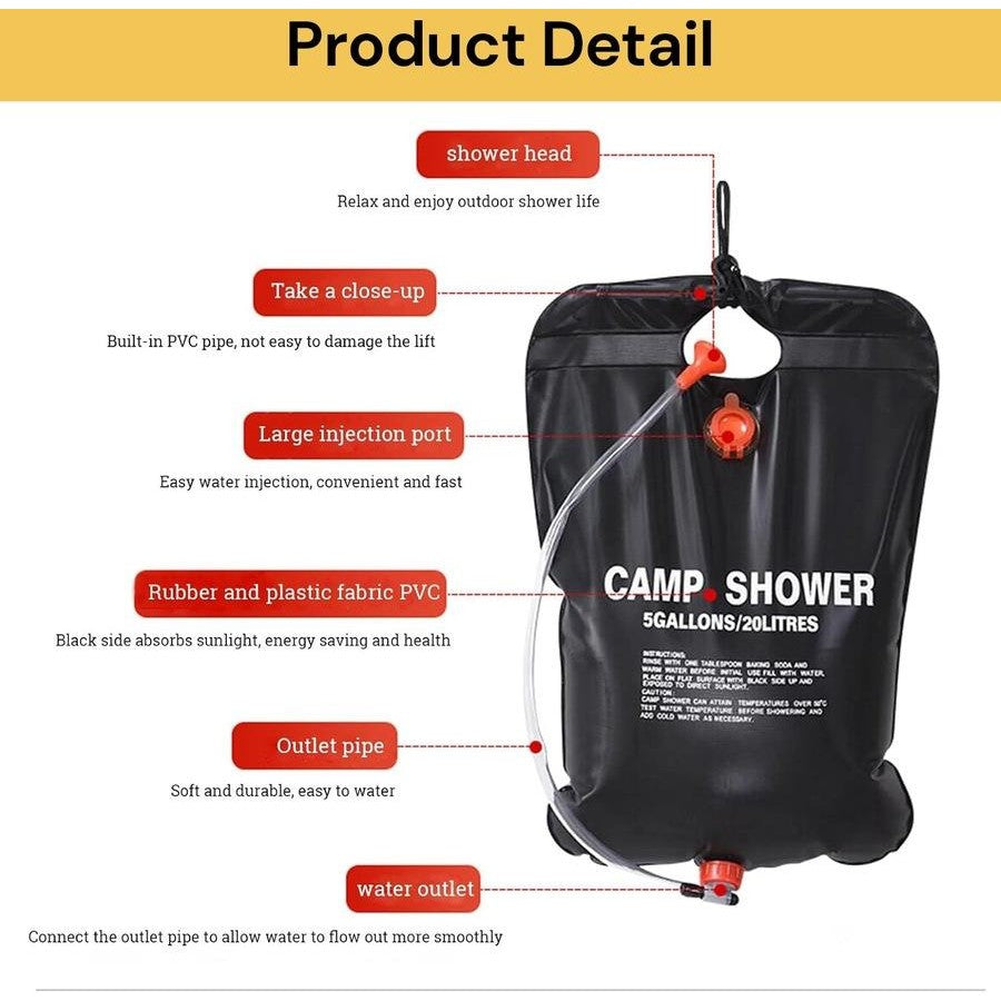 CAMPING SHOWER BAG 20Liters