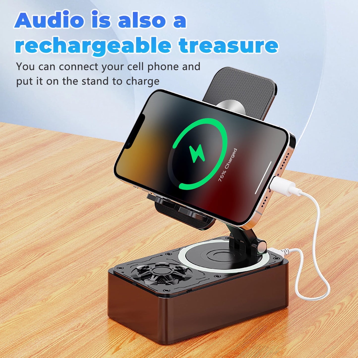 Bluetooth Speaker Phone Holder with Microphone
