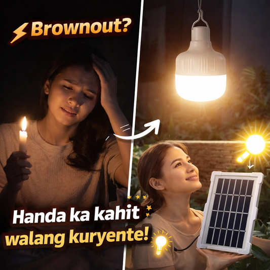 Solar Emergency Bulb w/ Panel