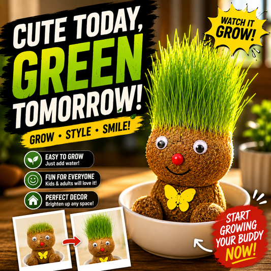 Indoor Growing Grass Head Doll