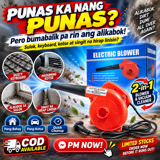 2-in-1 Electric Air Blower and Vacuum Cleaner