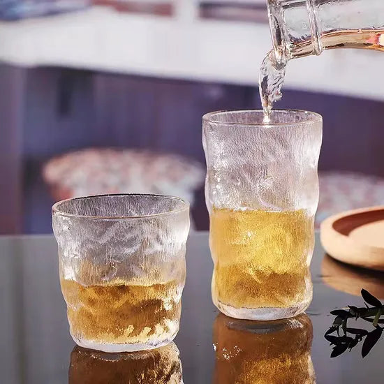 Glacier Pattern Glass Cup