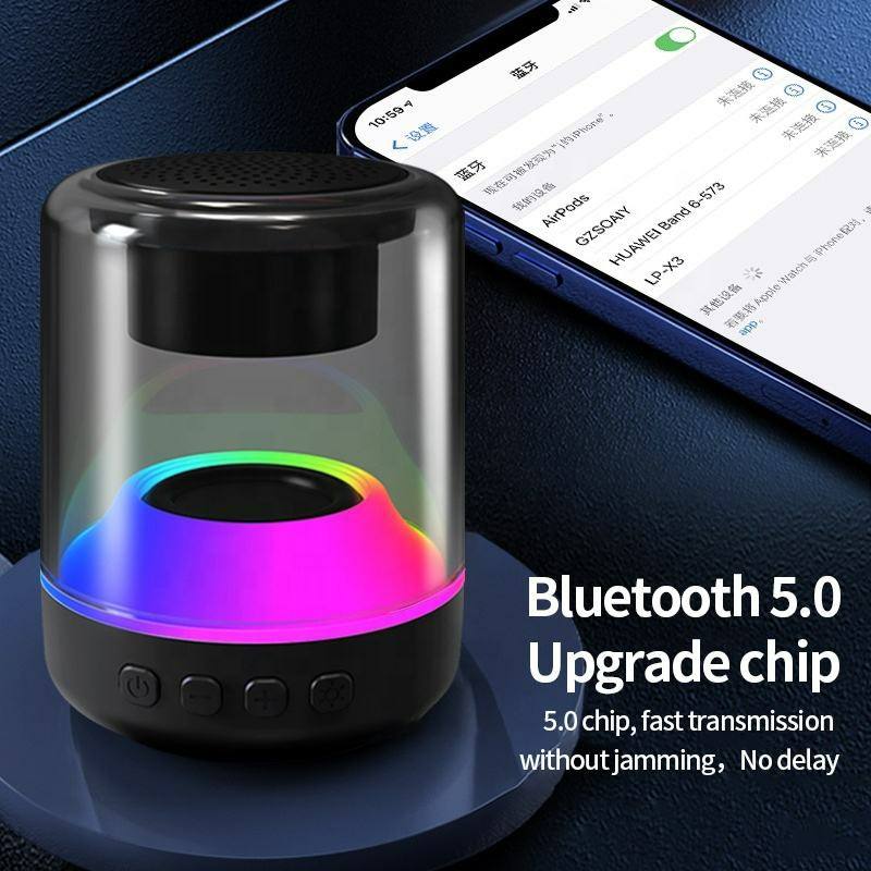 Powerful Bass Colorful Lights Mini Speaker