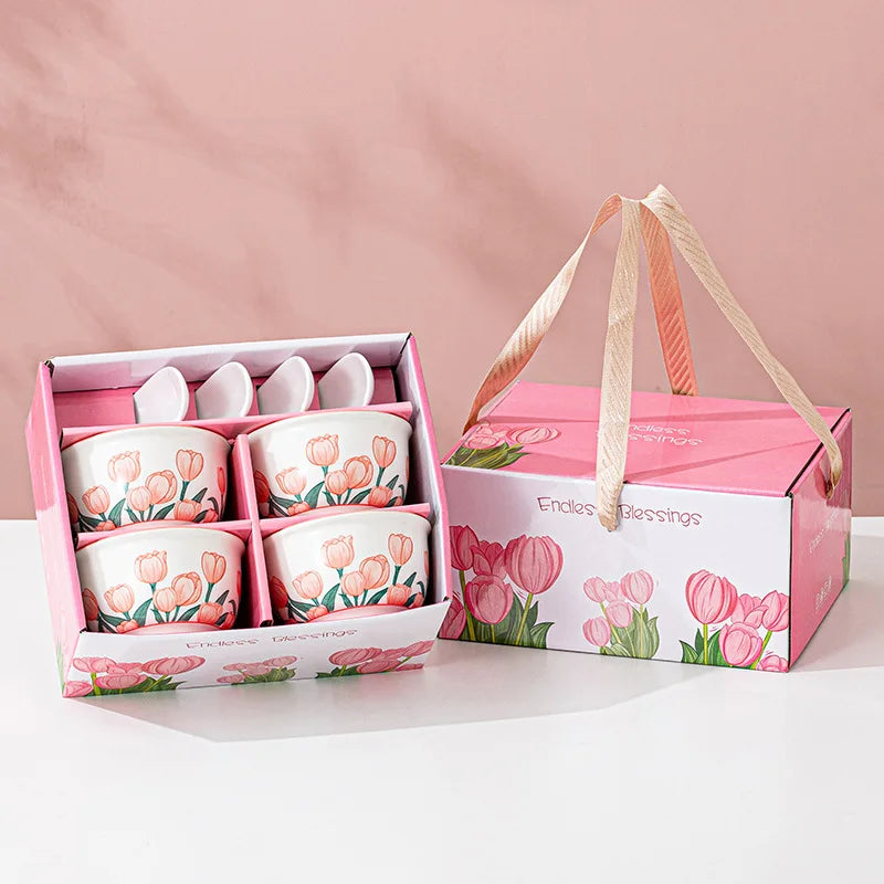 Tulip Ceramic Bowl Gift Set