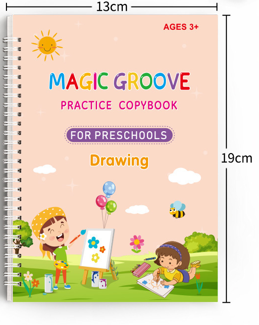 MAGIC GROOVE Practice Copybook for Kids