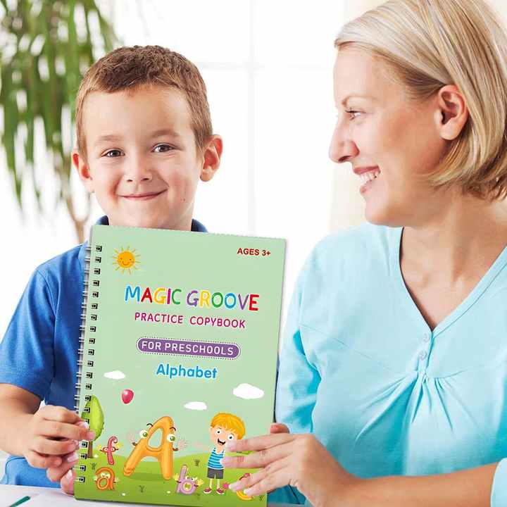 MAGIC GROOVE Practice Copybook for Kids