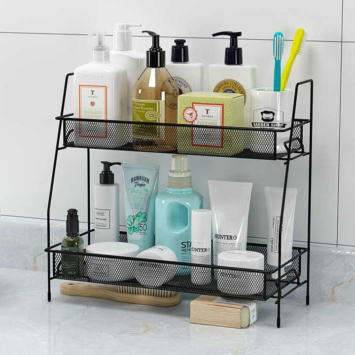 Double Layer Metal Mesh Rack