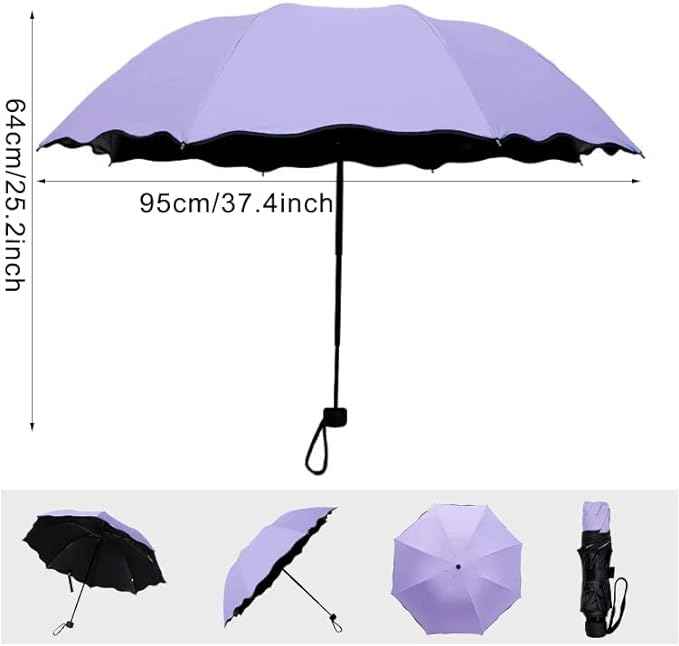 Magic UV Folding Sun/Rain Windproof Flowering Umbrella