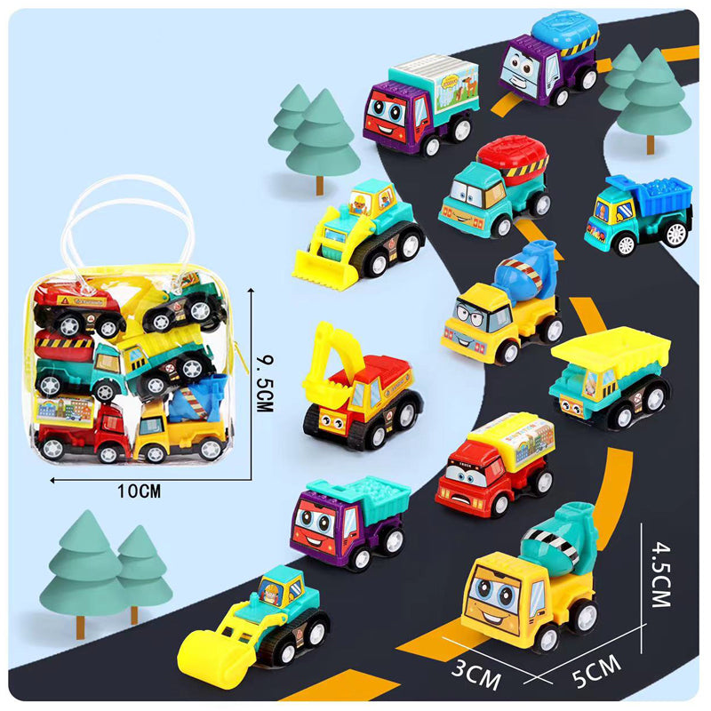 6PCS/Set Mini Pull Back Car Toys